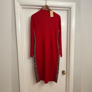 MICHAEL Michael Kors Dress - rib knit, mock neck